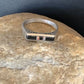 Navajo Black Onyx Opal Inlay Ring | Sz 7 | Authentic Native American Handmade | 11143