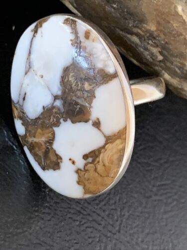 Navajo Wild Horse Turquoise Ring | Sz 8.5 | Sterling Silver | Authentic Native American Handmade | 10492