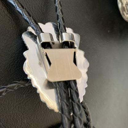 Southwestern Men's Bolo Tie | Purple Spiny Oyster | Sterling Silver | Navajo | 12936