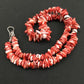 Navajo Red Spiny Oyster Necklace | Sterling Silver | Authentic Native American | 18" | 4767