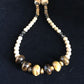 Women's Graduated Tigers Eye & Picture Jasper Necklace | Sterling Silver | Authentic Native American | 21"