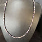 Navajo Sugilite Tube Heishi Necklace | Sterling Silver | 20" | Authentic Native American Handmade | 14517