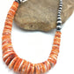 Navajo Spiny Oyster Graduated Necklace | Sterling Silver | Authentic Native American | 23" | 3085
