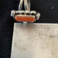 Navajo Red Coral Ring | Sterling Silver | Sz 9.5 | Authentic Native American Handmade | 01300