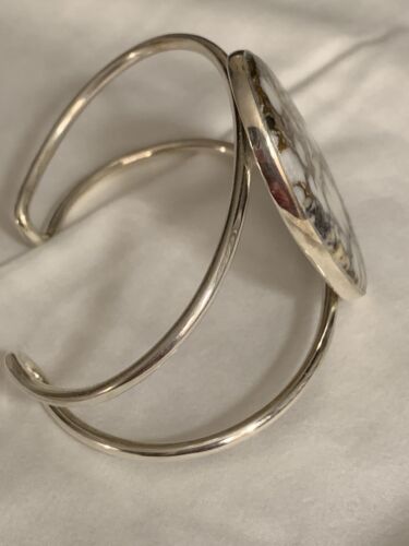 Native American Women's Wild Horse Turquoise Cuff Bracelet | Sterling Silver | 10499