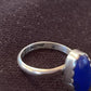 Native American Navajo Sterling Silver Navy Blue Lapis Ring | Sz 7 | 1131