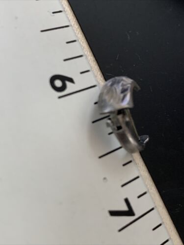Old Pawn Diamond Cut Sterling Silver Hoop Stud Earrings | 0.25" | 13011