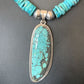 Navajo Pearls Spiderweb Beads Turquoise Necklace Pendant | Sterling Silver | Authentic Native American | Graduated | 22" | 10222