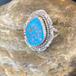 Southwestern Navajo Blue Kingman Turquoise Ring | Sterling Silver | Sz 7 | 12956