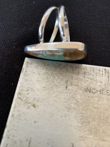 Native American Women's Navajo Arizona Turquoise Ring | Sterling Silver | Sz 9 | 00725 - Masha USA