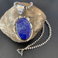 Native American Navajo Blue Lapis Pendant Necklace | Sterling Silver | Authentic Handmade | 11850