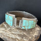 Authentic Navajo Men's Wristwatch | Blue Turquoise Inlay | Sterling Silver Tips | Native American Jewelry | 14395