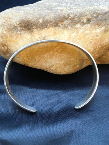 Native American Handmade Band Bracelet | Navajo Sterling Silver | 8934