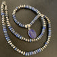 Native American Navajo Blue Lapis Pendant Necklace | Sterling Silver | Authentic Handmade | 12251