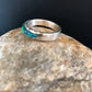 Southwestern Navajo Blue Opal Inlay Ring | Sterling Silver | Sz 9.5 | Authentic Native American Handmade | 10612