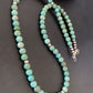Navajo Royston Green Turquoise Necklace | Sterling Silver | Authentic Native American Handmade | 18" | 02213