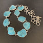 Navajo Blue Kingman Turquoise Rough Pendant Necklace | Sterling Silver | 18" | Authentic Native American Handmade | 11626