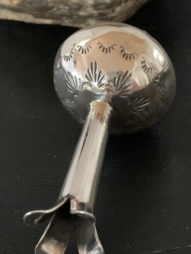 Southwestern Sterling Silver Spiny Oyster Naja Necklace Pendant | 4" | Navajo Handmade | 10455