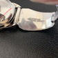 Women's Bear Paw Navajo Sterling Silver Watch Tips with Blue Turquoise Band | Authentic Native American Jewelry | 2095