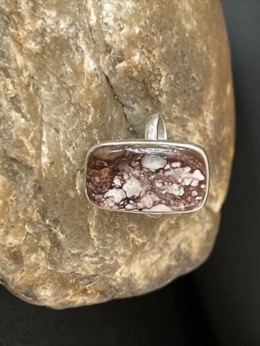 Native American Women's Navajo Wild Horse Turquoise Ring | Sterling Silver | Sz 7.5 | 10506