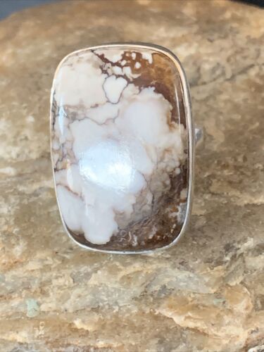 Native American Women's Navajo Wild Horse Turquoise Ring | Sterling Silver | Sz 7 | 10501