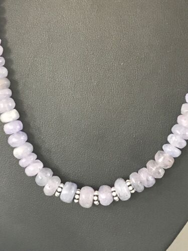 Southwestern | Purple Tanzanite | Bead Necklace | Sterling Silver | 20" | 305