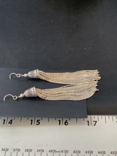 Old Pawn Southwestern Chandelier Dangle Earrings | Sterling Silver | 1" | 12990