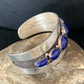 Native American Men's Navajo Blue Lapis Lazuli Cuff Bracelet | Sterling Silver | 14130