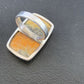 Navajo Bumble Bee Jasper Ring | Sterling Silver | Sz 8 Adjustable | Authentic Native American Handmade | 11541