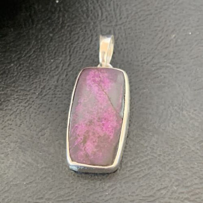 Navajo Purple Sugilite Pendant | Sterling Silver Pearls | 1.50" | Authentic Native American Handmade | 10931