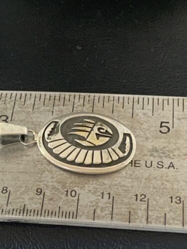 Hopi Bearpaw Pendant | Stamped Sterling Silver | Authentic Native American Handmade | 1398 - Masha USA