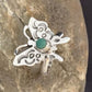 Navajo Blue Turquoise Butterfly Ring | Sterling Silver | Sz Adj 7 | Authentic Native American Handmade | 10676