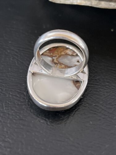 Native American Women's Navajo Wild Horse Turquoise Ring | Sterling Silver | Sz 4.5 | 10505