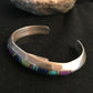 Men's Navajo Sterling Silver Inlay Bracelet | Turquoise Sugilite Lapis | Authentic Native American Handmade | 11703