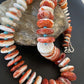 Navajo Turquoise & Red Spiny Oyster Necklace | Sterling Silver | Authentic Native American | Graduated | 22" | 10589