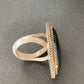 Native American Old Pawn Navajo Black Onyx Ring | Sterling Silver | Sz 7 | 11947