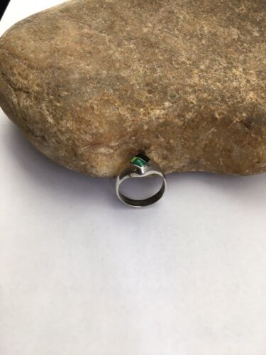Navajo Black Opal & Turquoise Inlay Ring | Sterling Silver | Sz 6 | Authentic Native American Handmade | 1713