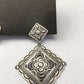 Handmade Sterling Silver Stamped Earrings | Navajo | Authentic Native American Jewelry | 2.75" | 01725