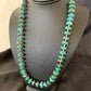 Navajo Turquoise Heishi Tube Bead Necklace | Sterling Silver | Authentic Native American Handmade | 22" | 11771