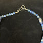 Native American Denim Lapis Strand Necklace | Sterling Silver | Men's 18" | 1753