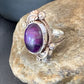 Native American Navajo Purple Sugilite Ring | Sterling Silver | Sz 10.5 | 10446