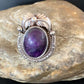 Native American Navajo Sterling Silver Purple Sugilite Ring | Sz 10 | 10444
