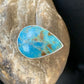 Navajo Blue Kingman Turquoise Ring | Sterling Silver | Sz 8 | Authentic Native American Handmade | 12787