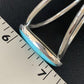 Minimalist Women's Blue Kingman Turquoise Cuff Bracelet | Sterling Silver | 12868