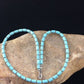 Native American Sterling Silver Blue Turquoise Necklace | 18" | 10011