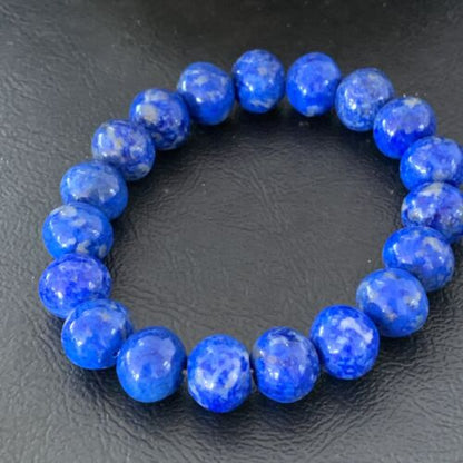 Native American Lapis Bead Bracelet | Stretch | 7.5" Adjustable | 10645
