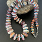 Navajo Purple Spiny Oyster & Turquoise Necklace | Sterling Silver | Authentic Native American | Graduated | 22" | 11390