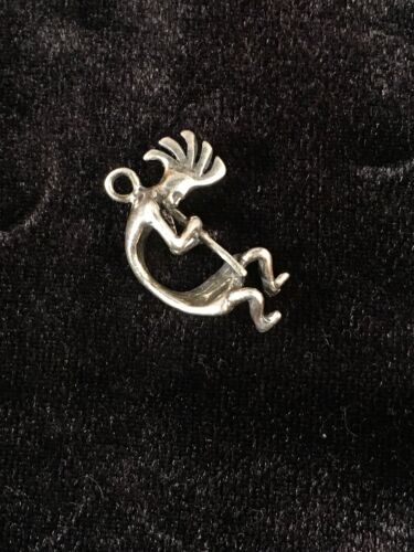 Native American Kokopelli Pendant | Navajo Sterling Silver | Authentic Handmade | 8684