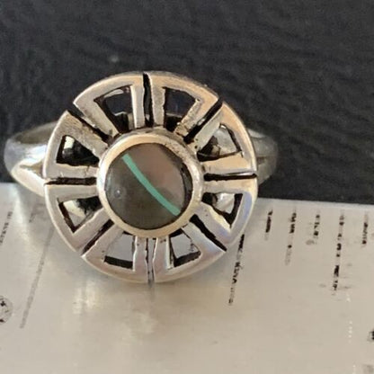Native American Navajo Purple Sugilite Inlay Ring | Sz 6 | Sterling Silver | 11186