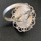 Southwestern Old Pawn Navajo Blue Turquoise Ring | Sterling Silver | Sz 5 | Authentic Native American Handmade | 10781